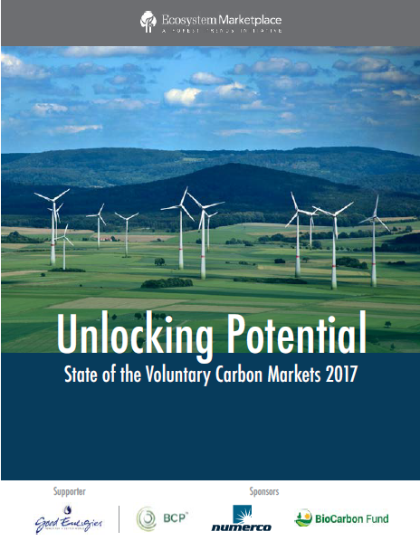 Unlocking potential: State of the Voluntary Carbon Markets 2017 